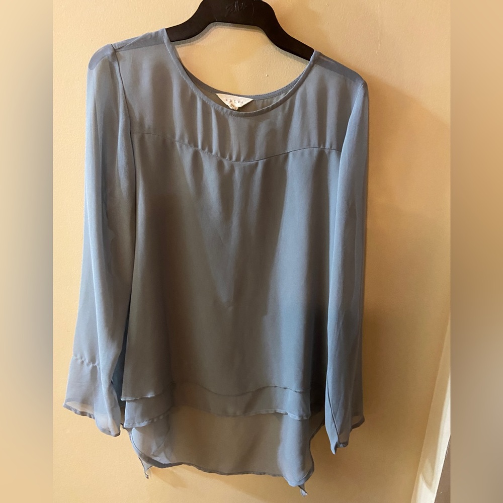 ⭐️HOST PICK⭐️- Adiva sheer long sleeved blouse size medium